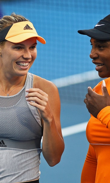 Serena Williams, Caroline Wozniacki win 1st doubles match
